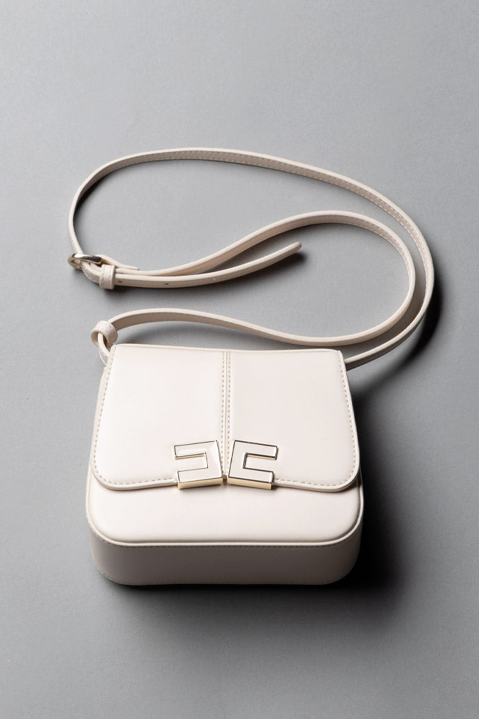 Elisabetta Franchi Bambina Borsa a Tracolla con Placca Logo EFBO118CTV025.C063