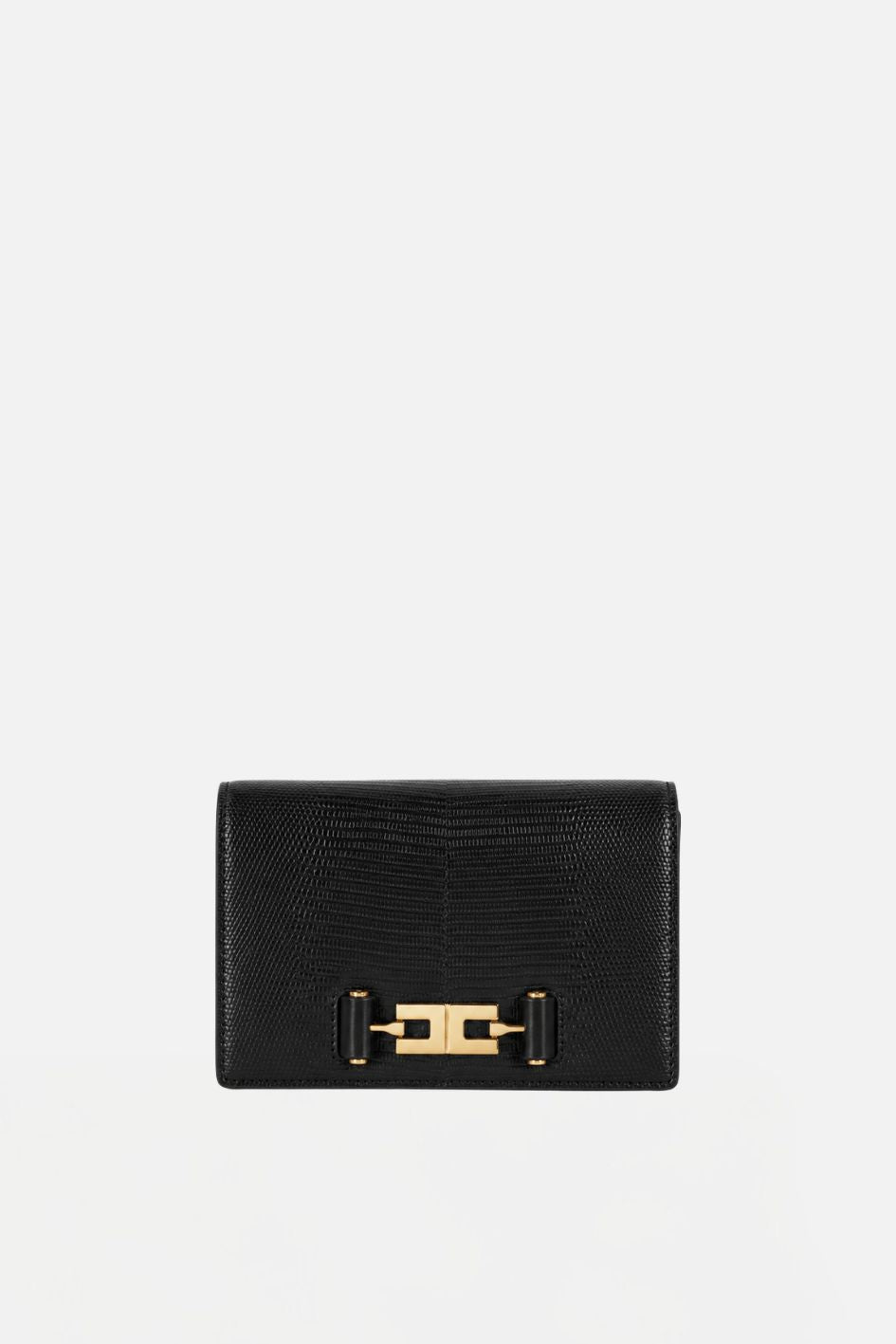 Elisabetta Franchi Borsa a Tracolla Effetto Pelle con Stampa Lucertola BS08A66E2 NERO