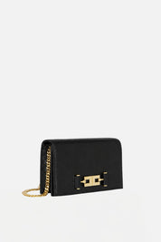 Elisabetta Franchi Borsa a Tracolla Effetto Pelle con Stampa Lucertola BS08A66E2 NERO