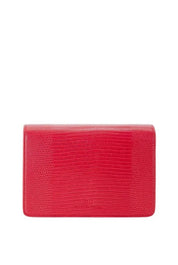 Elisabetta Franchi Borsa a Tracolla Effetto Pelle con Stampa Lucertola BS08A66E2 RED PASSION
