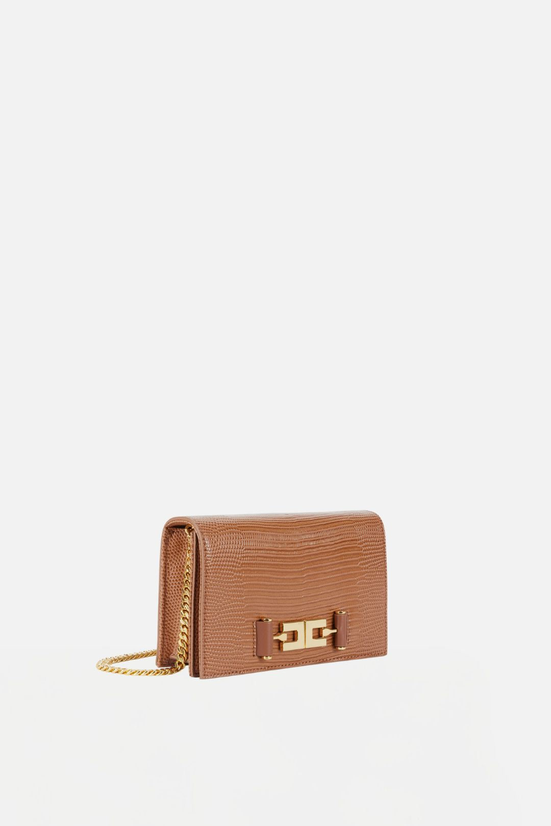 Elisabetta Franchi Borsa a Tracolla Effetto Pelle con Stampa Lucertola BS08A66E2 SIGARO