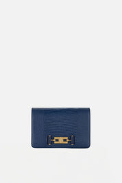 Elisabetta Franchi Borsa a Tracolla Effetto Pelle con Stampa Lucertola BS09A66E2 BLU NOTTE