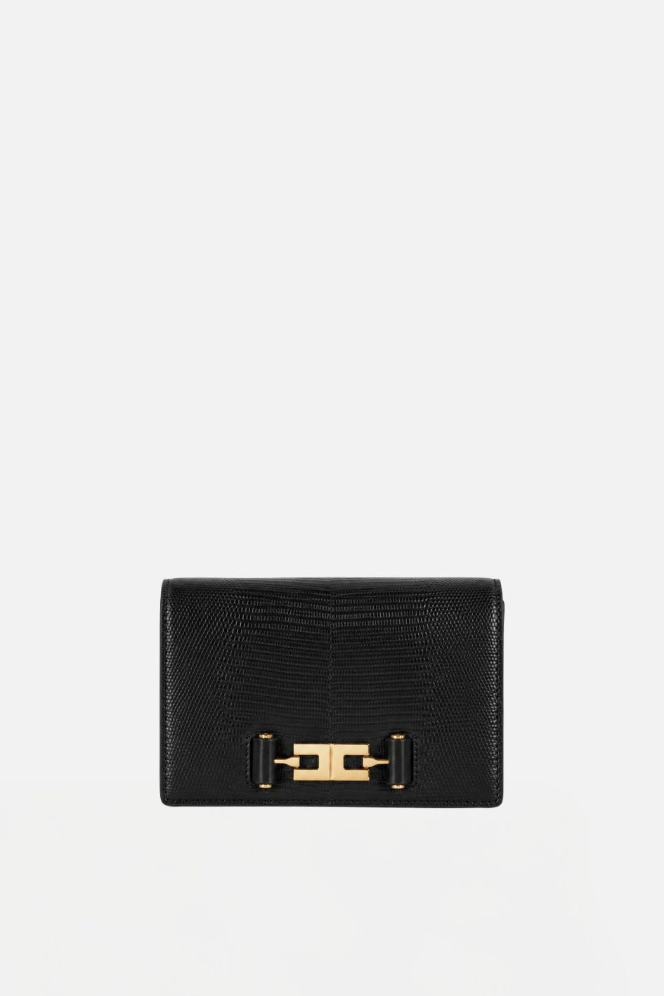 Elisabetta Franchi Borsa a Tracolla Effetto Pelle con Stampa Lucertola BS09A66E2 NERO