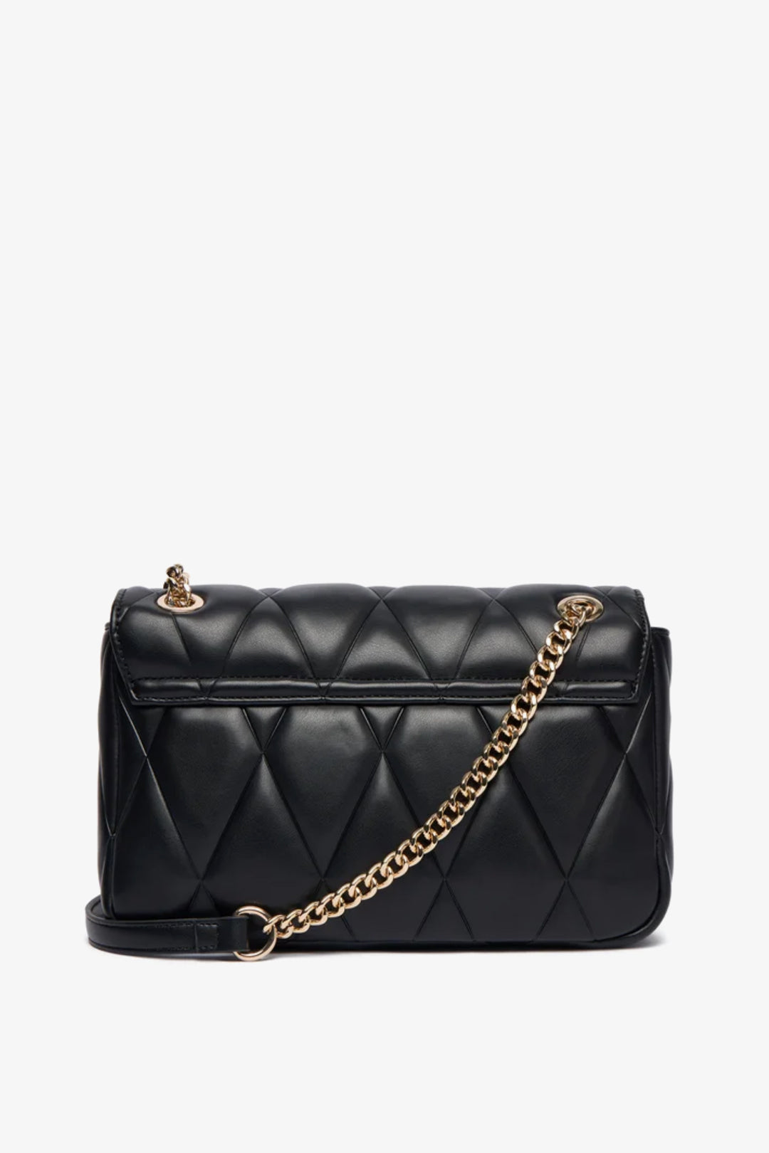 Twin-set Borsa a Tracolla Grande Trapuntata con Patta 252TB7053 NERO