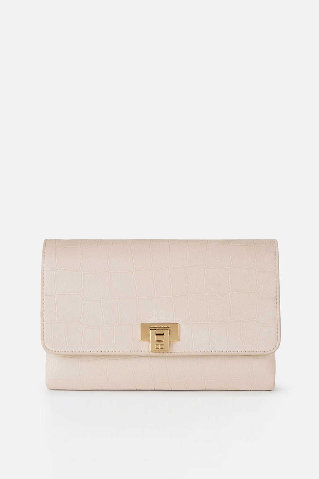 Elisabetta Franchi Borsa a Tracolla In Suede BS64A61E2 VANIGLIA