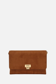 Elisabetta Franchi Borsa a Tracolla In Suede BS64A63E2 CUOIO