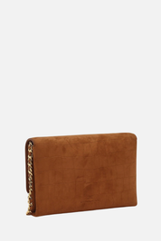 Elisabetta Franchi Borsa a Tracolla In Suede BS64A63E2 CUOIO
