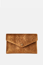 Elisabetta Franchi Borsa a Tracolla In Velluto con Stampa Cocco BS27A67E2 AMBRA