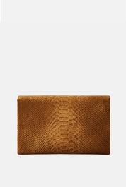 Elisabetta Franchi Borsa a Tracolla In Velluto con Stampa Cocco BS27A67E2 AMBRA