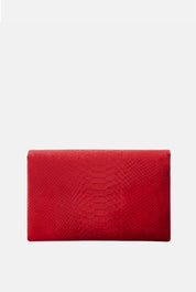 Elisabetta Franchi Borsa a Tracolla In Velluto con Stampa Cocco BS27A67E2 RED PASSION