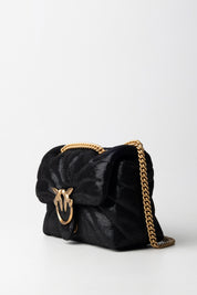 Pinko Borsa a Tracolla Love Bag Puff Butterfly 100039 A27F ORO/NERO-ANTIQUE GOLD