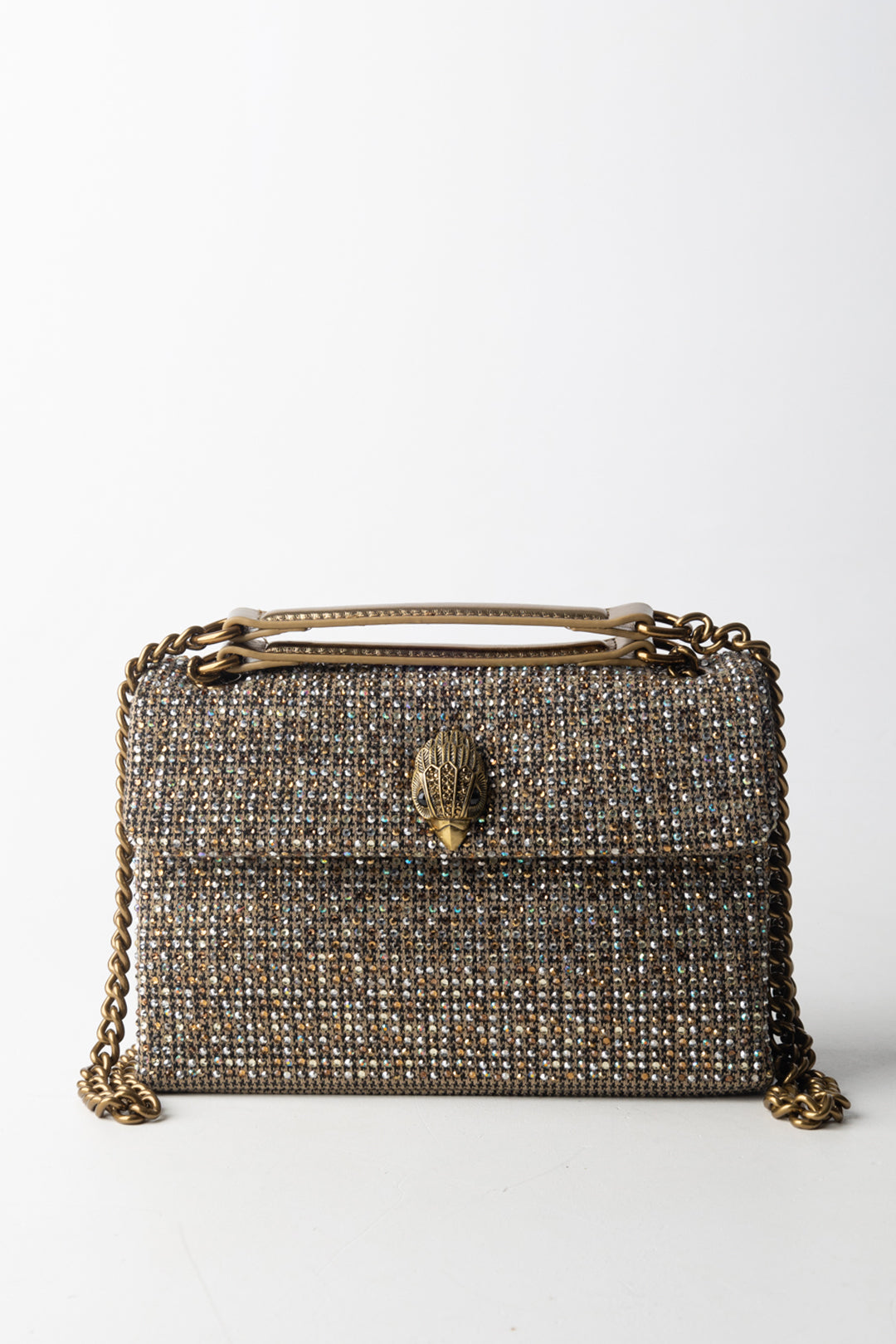 Kurt Geiger Borsa a Tracolla Md Kesington con Strass 4369743609 BEIGE COMB