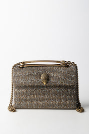 Kurt Geiger Borsa a Tracolla Md Kesington con Strass 4369743609 BEIGE COMB