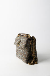 Kurt Geiger Borsa a Tracolla Md Kesington con Strass 4369743609 BEIGE COMB