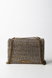 Kurt Geiger Borsa a Tracolla Md Kesington con Strass 4369743609 BEIGE COMB