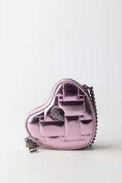 Kurt Geiger Borsa a Tracolla Micro Heart Metal 4029253979 PALE PINK
