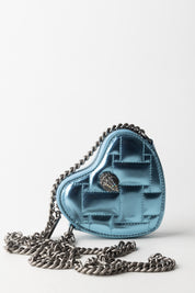 Kurt Geiger Borsa a Tracolla Micro Heart Metal 4029282979 MID BLUE