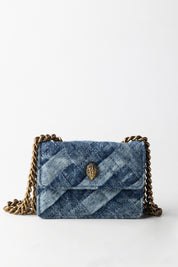 Kurt Geiger Borsa a Tracolla Micro Kensington In Jeans 9548688669 DENIM