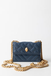 Kurt Geiger Borsa a Tracolla Micro Kensington In Pelle Liscia 4029489979 BLUE OTHER