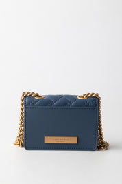 Kurt Geiger Borsa a Tracolla Micro Kensington In Pelle Liscia 4029489979 BLUE OTHER