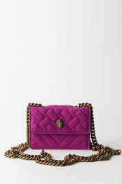 Kurt Geiger Borsa a Tracolla Micro Kensington In Suede 4029452979 FUCHSIA
