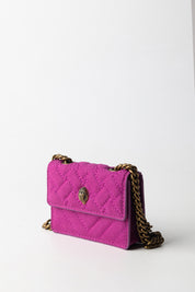 Kurt Geiger Borsa a Tracolla Micro Kensington In Suede 4029452979 FUCHSIA