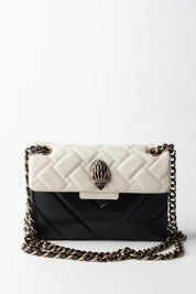 Kurt Geiger Borsa a Tracolla Mini Kensington Bicolore 2723201109 BLK/WHITE
