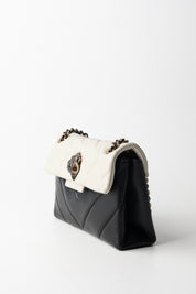 Kurt Geiger Borsa a Tracolla Mini Kensington Bicolore 2723201109 BLK/WHITE