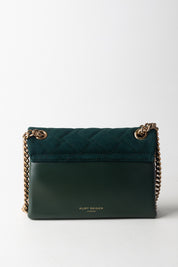 Kurt Geiger Borsa a Tracolla Mini Kensington In Suede 4372871219 DARK GREEN