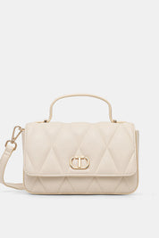 Twin-set Borsa a Tracolla Piccola Trapuntata 252TB7054 PARCHMENT