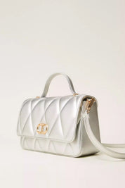 Twin-set Borsa a Tracolla Piccola Trapuntata 252TB7054 SILVER