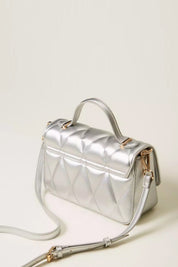 Twin-set Borsa a Tracolla Piccola Trapuntata 252TB7054 SILVER