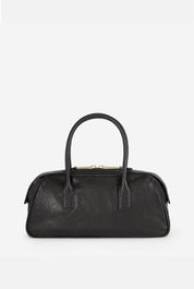 Elisabetta Franchi Borsa Bauletto Piccola In Nappa con Charm Logo BS19A67E2 NERO