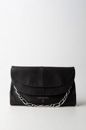 Patrizia Pepe Borsa Clutch In Pelle con Catena 2B0152 L162 DEEP CHOCOLATE