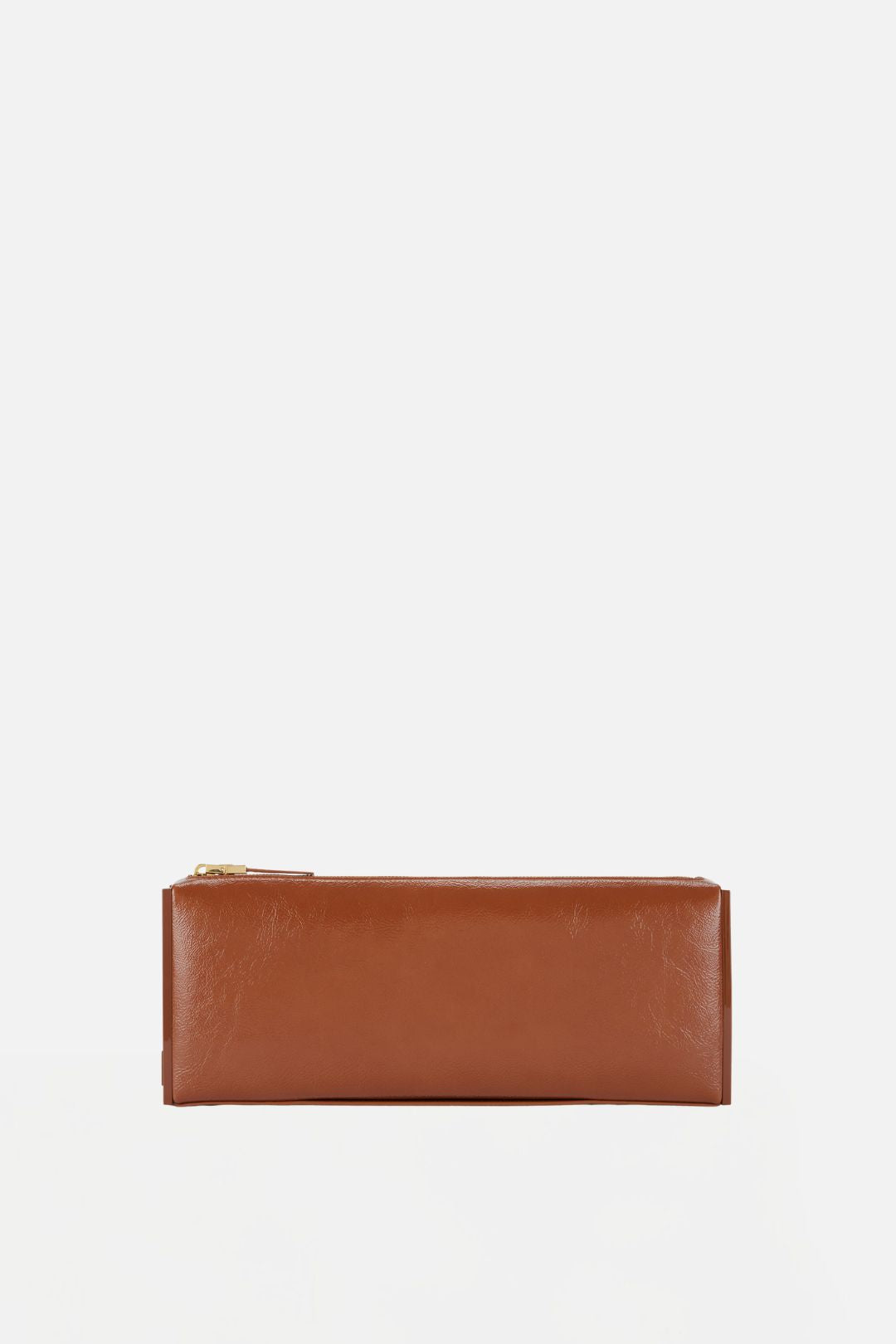 Elisabetta Franchi Borsa Clutch In Vernice Effetto Naplak BS12A66E2 SIGARO