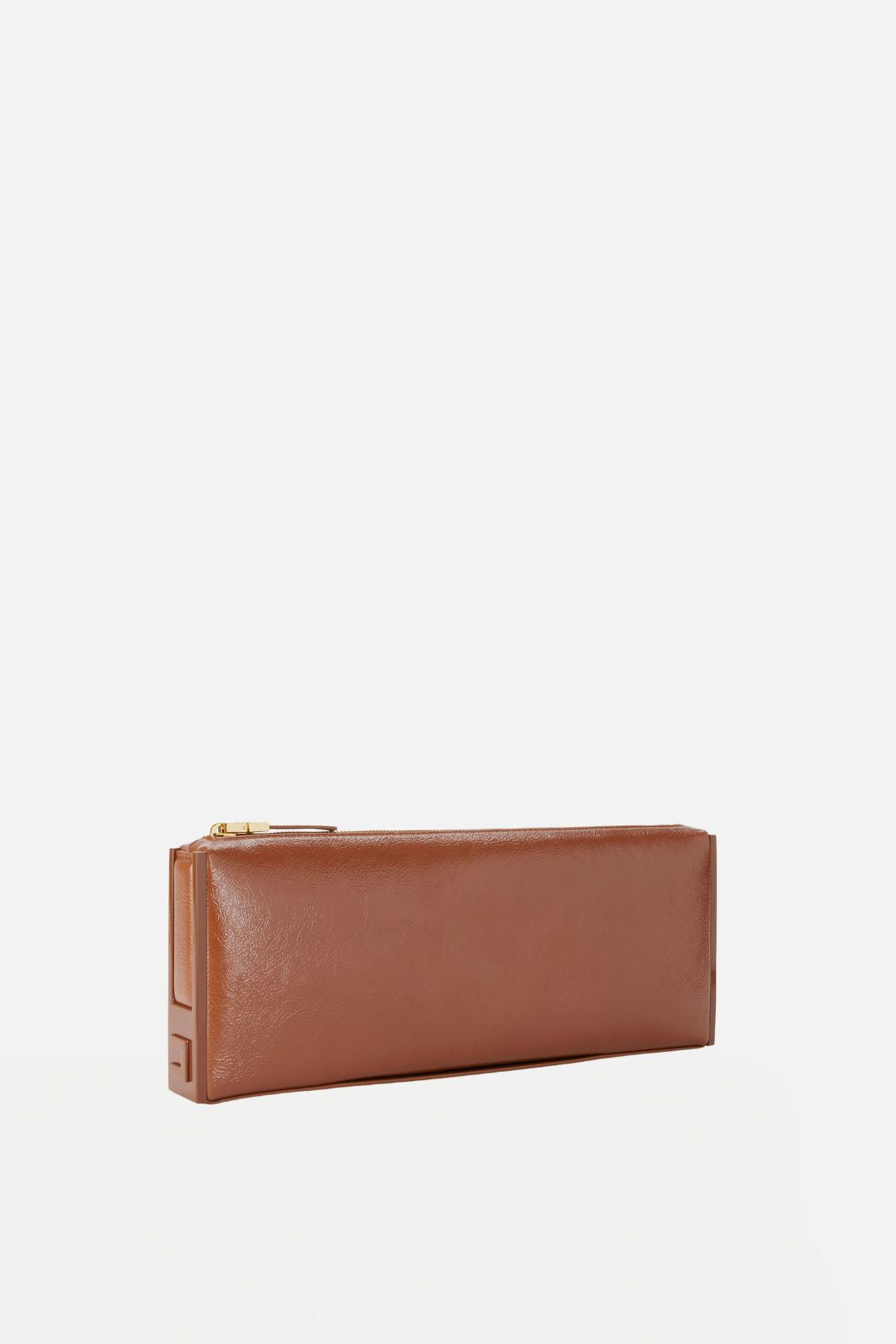 Elisabetta Franchi Borsa Clutch In Vernice Effetto Naplak BS12A66E2 SIGARO