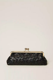 Twin-set Borsa Clutch Intrecciata a Mano 261TB7301 NERO