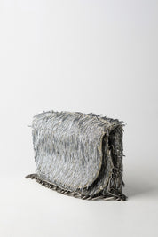 Patrizia Pepe Borsa con Frange Di Paillettes 2B0156 A672 SILVER FRINGES
