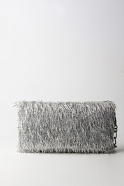 Patrizia Pepe Borsa con Frange Di Paillettes 2B0156 A672 SILVER FRINGES