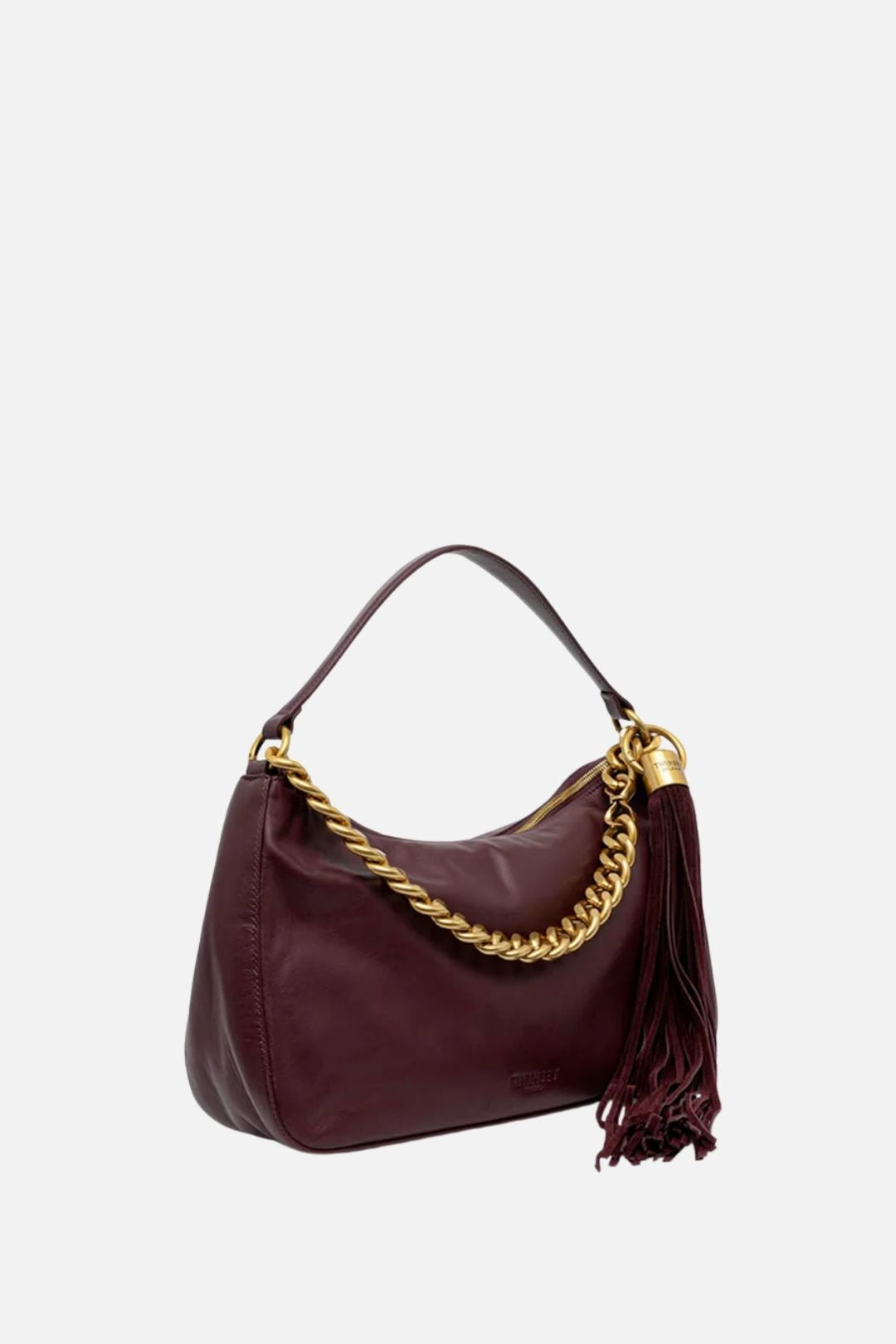 Twin-set Borsa Grande Liliane In Pelle con Charm 262TB7207 GRAPE