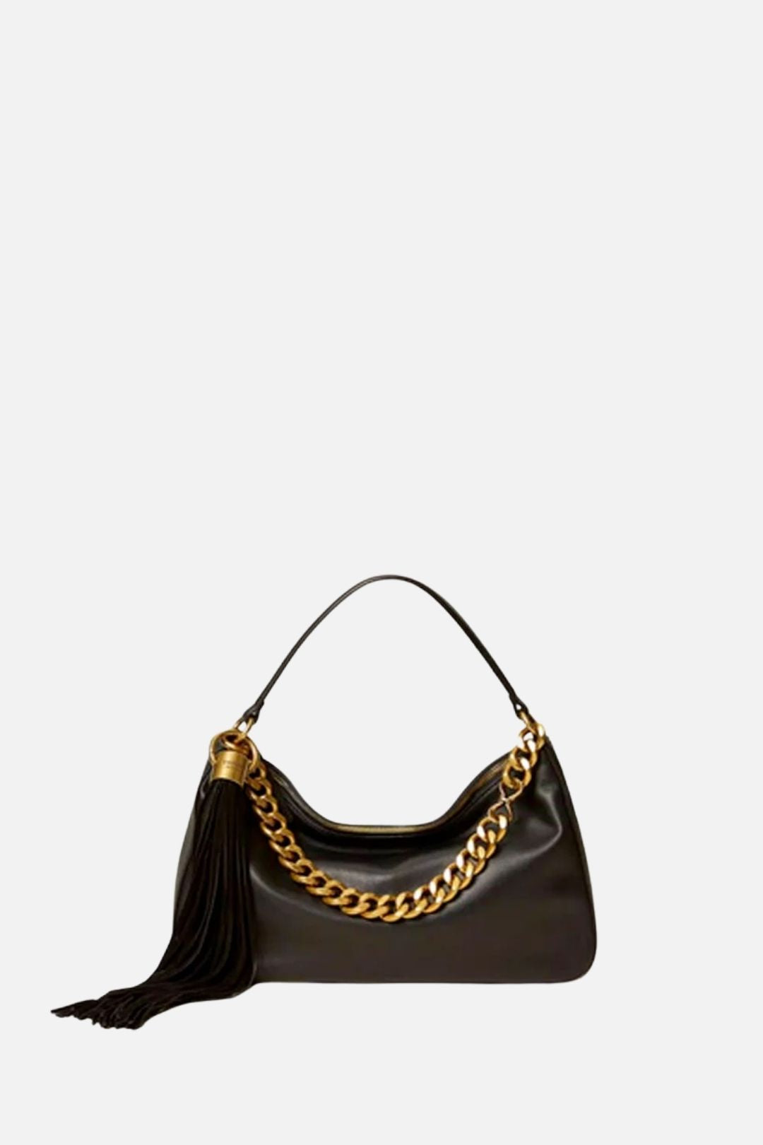 Twin-set Borsa Grande Liliane In Pelle con Charm 262TB7207 NERO