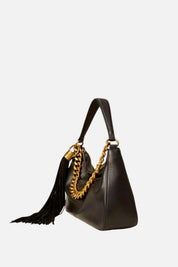 Twin-set Borsa Grande Liliane In Pelle con Charm 262TB7207 NERO