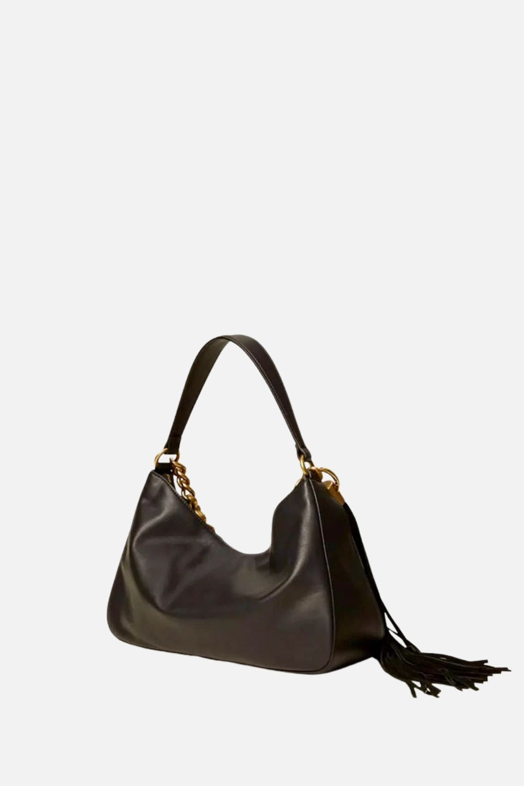 Twin-set Borsa Grande Liliane In Pelle con Charm 262TB7207 NERO