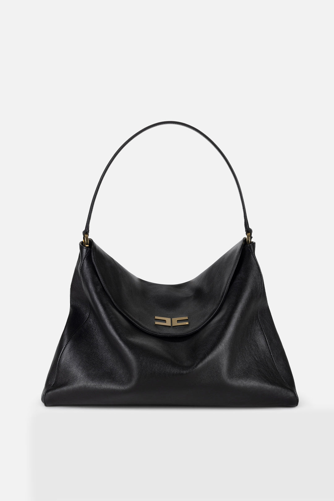 Elisabetta Franchi Borsa Hobo Avenue Bag Grande NERO