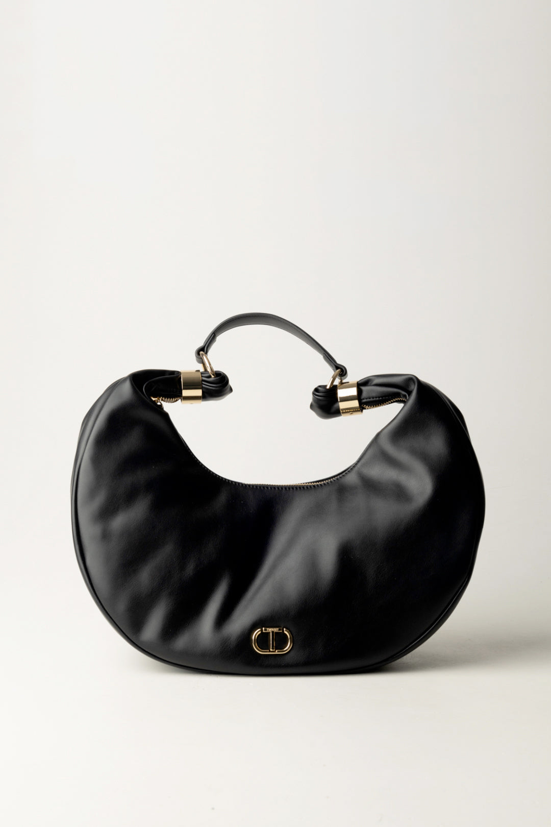 Twin-set  Borsa Hobo ‘eclipse’ con Anelli Dorati 252TB7091 NERO