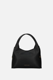 Elisabetta Franchi Borsa Hobo Effetto Pelle con Charms Logo BS23A66E2 NERO