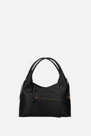 Elisabetta Franchi Borsa Hobo Effetto Pelle con Charms Logo BS23A66E2 NERO