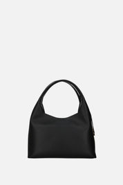 Elisabetta Franchi Borsa Hobo Effetto Pelle con Charms Logo BS23A66E2 NERO