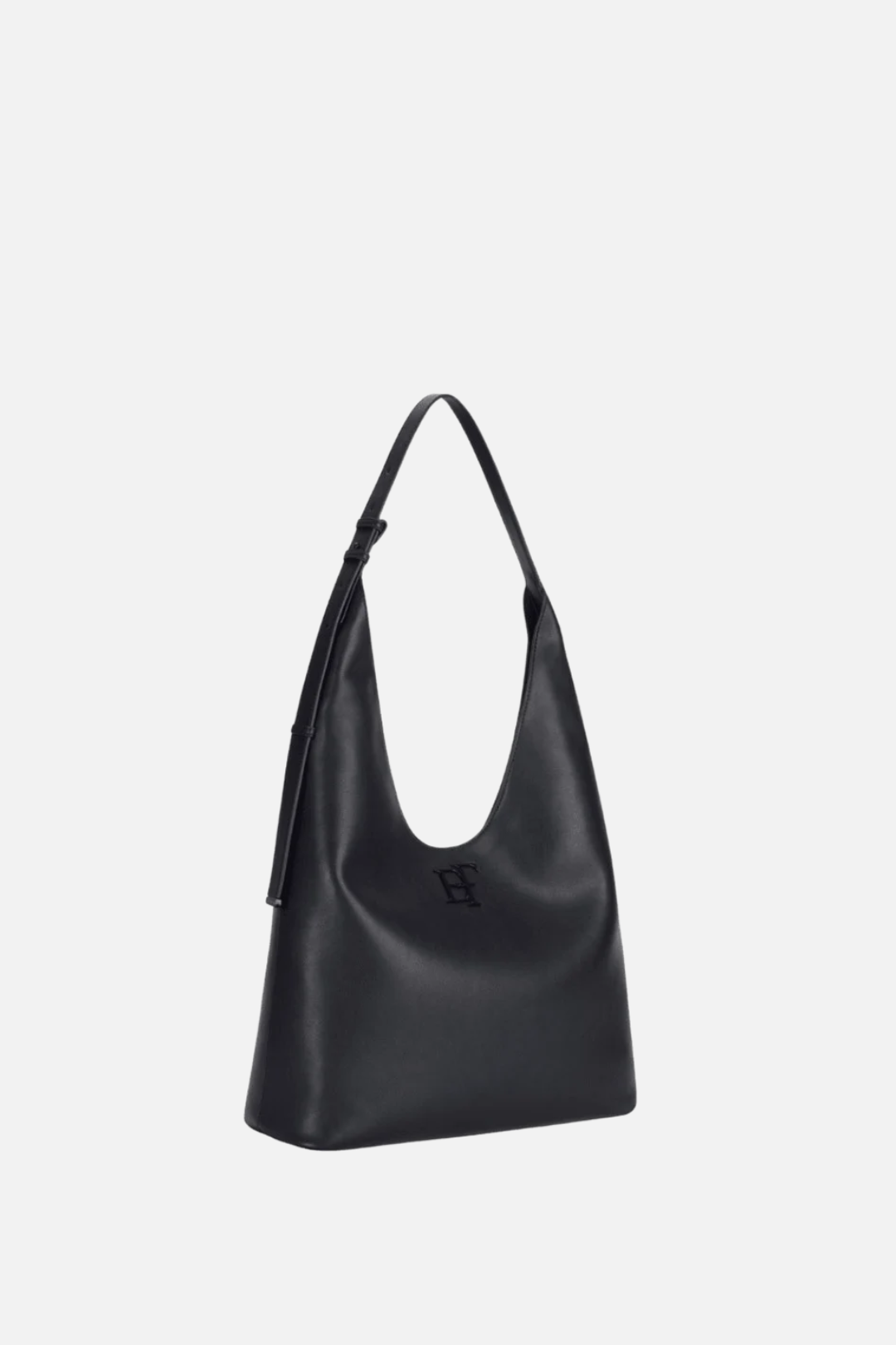 Elisabetta Franchi Borsa Hobo Grande Effetto Pelle con Logo BS42A67E2 NERO