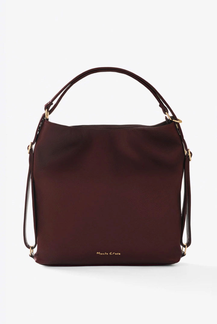 Manila Grace Borsa Hobo In Ecopelle con Manico e Tracolla Regolabile B835EU PORT ROYALE :AI26